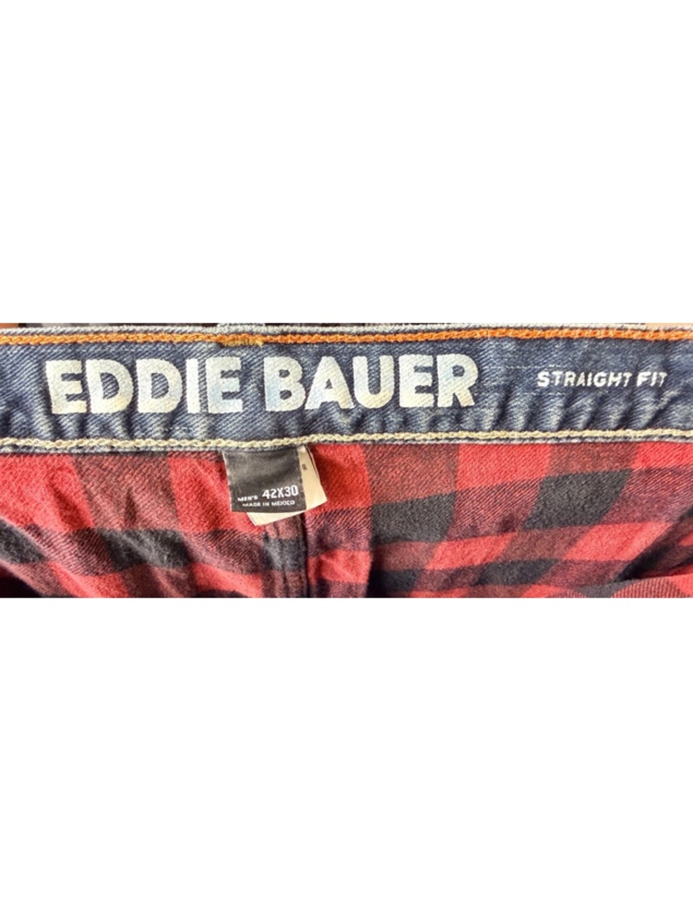 Eddie Bauer Straight Fit Jeans Style 42X30 Men's Size 42x30 - Picture 4 of 4